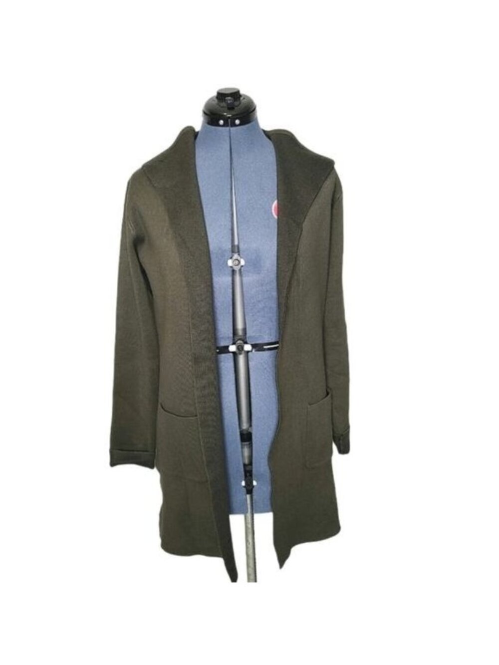 Athleisure by Sioni Olive Green Duster Cardigan Women's Medium Cozy